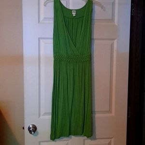 Green dress, size medium, knee length, very cute on